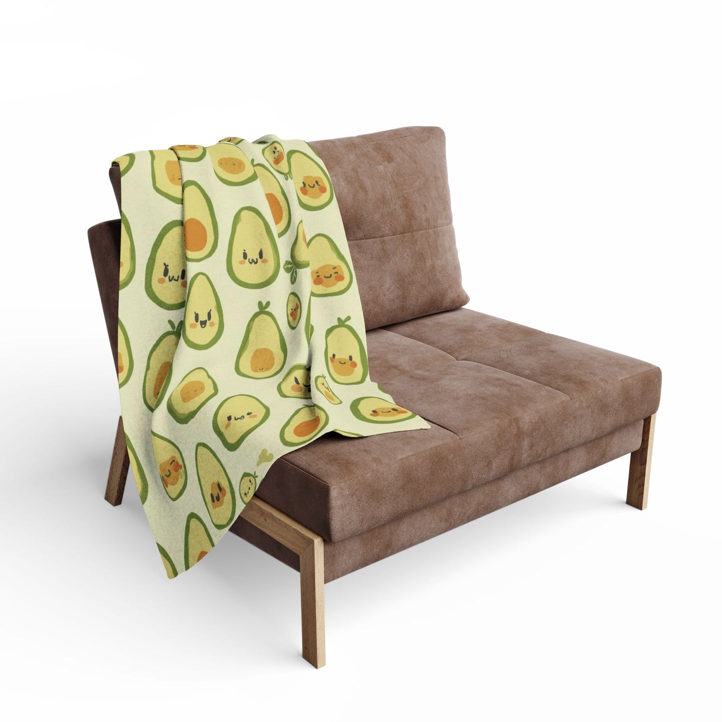 Avocado Pattern Fleece Blanket - Cozy, Cute Decor for Home, Gifts for Foodies, Nursery, Cozy Nights, Spring Celebrations