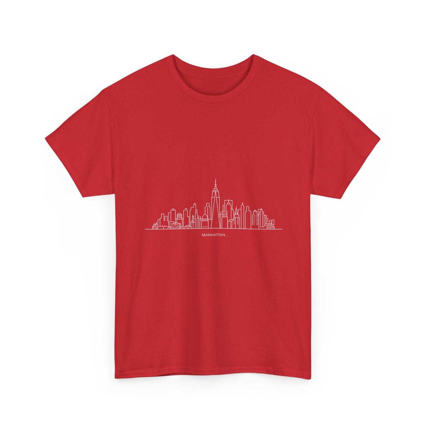Urban Skyline Unisex Heavy Cotton Tee, City Lover Shirt, Casual Wear, Gift for Him/Her, Travel Souvenir, Everyday Comfort