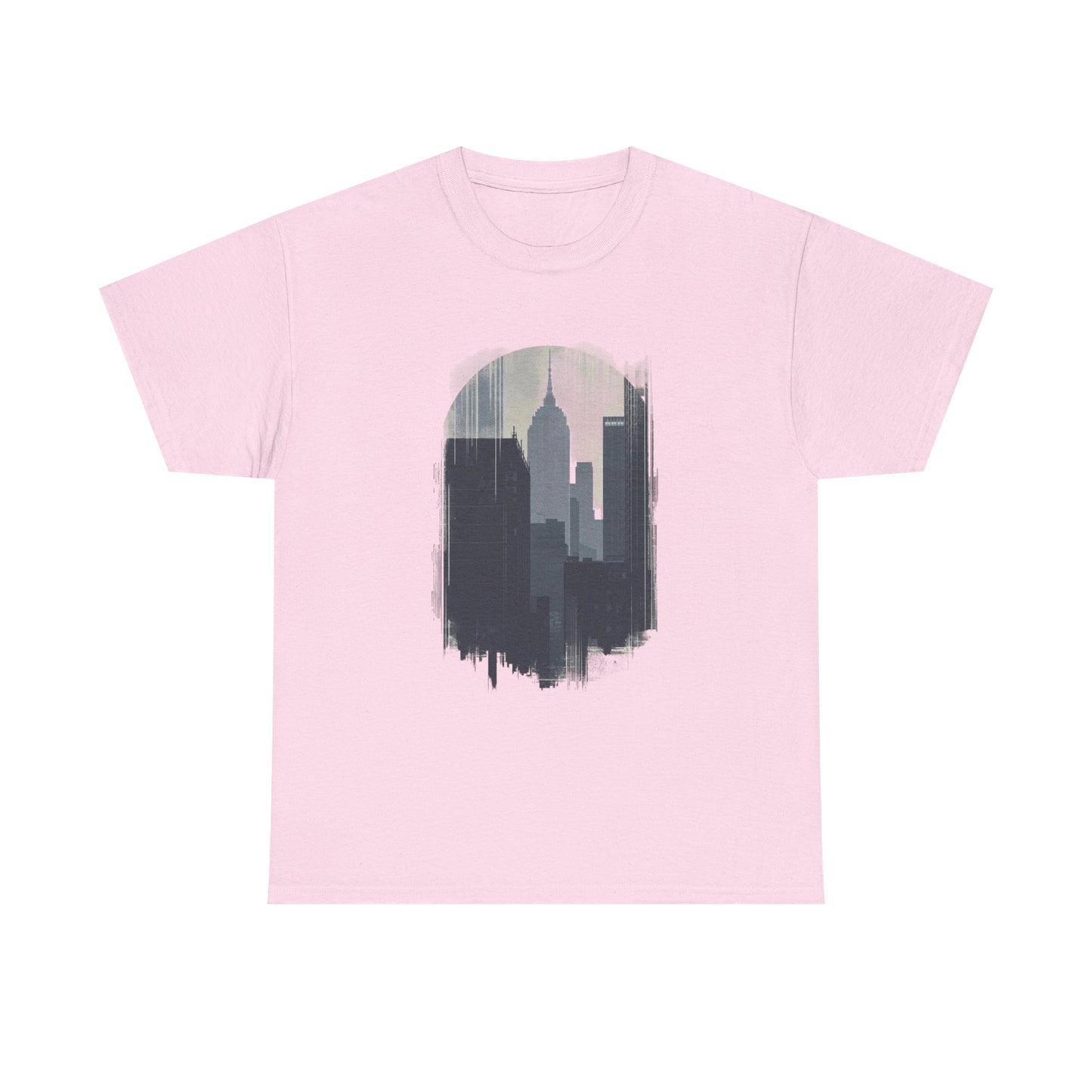 Cityscape Unisex Heavy Cotton Tee - Urban Vibes, Streetwear Style, Casual Wear, Gift for City Lovers, Graphic Tee