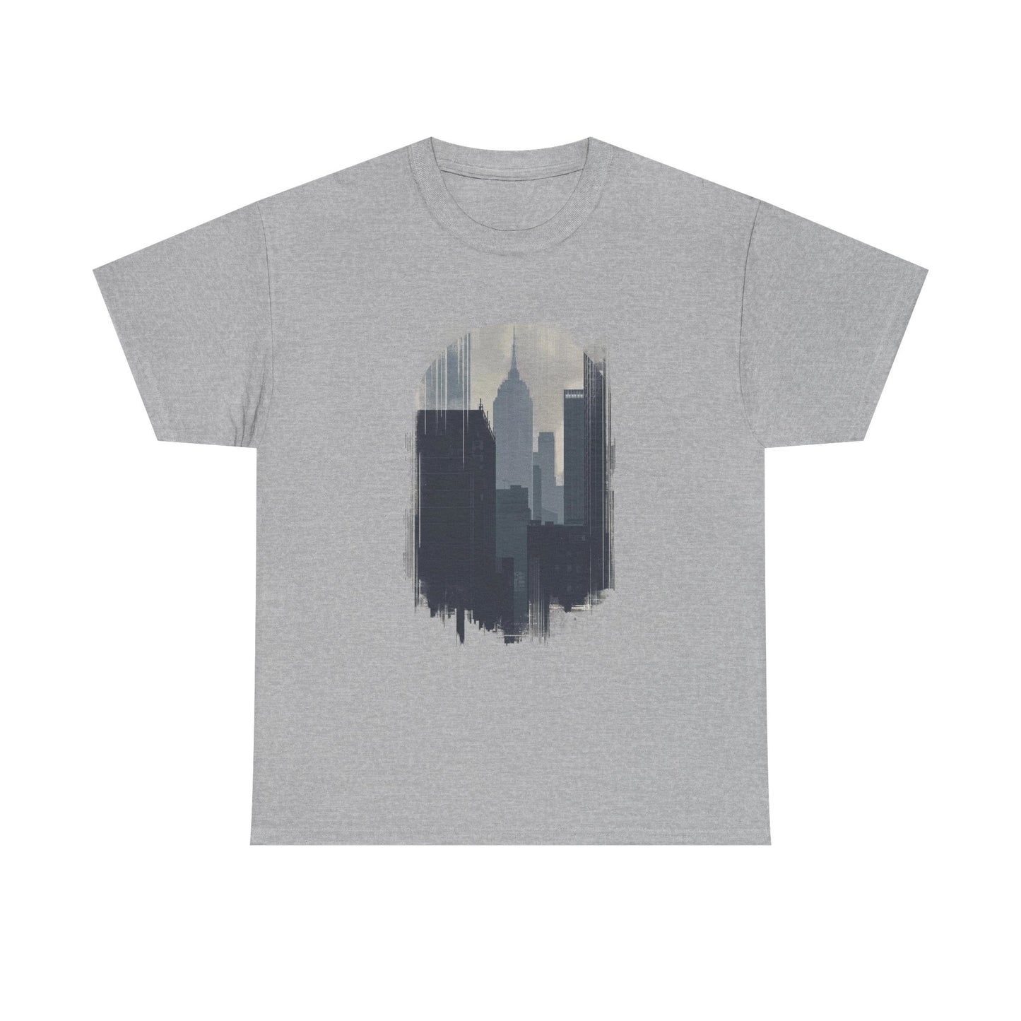 Cityscape Unisex Heavy Cotton Tee - Urban Vibes, Streetwear Style, Casual Wear, Gift for City Lovers, Graphic Tee