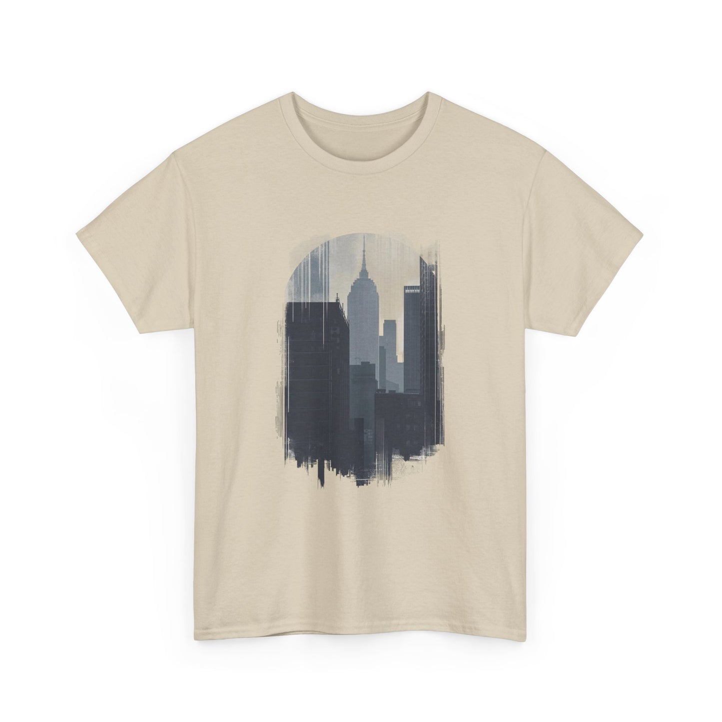 Cityscape Unisex Heavy Cotton Tee - Urban Vibes, Streetwear Style, Casual Wear, Gift for City Lovers, Graphic Tee