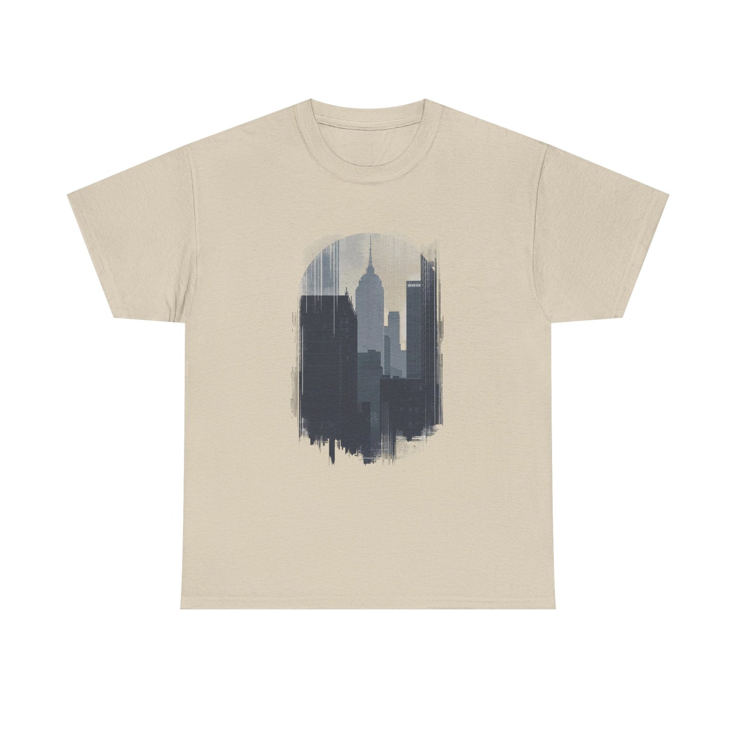 Cityscape Unisex Heavy Cotton Tee - Urban Vibes, Streetwear Style, Casual Wear, Gift for City Lovers, Graphic Tee