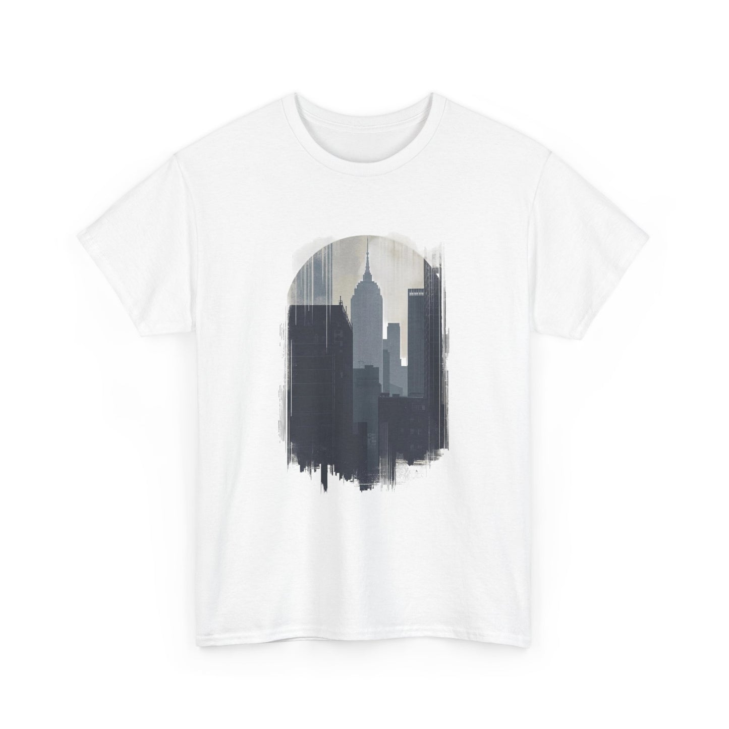 Cityscape Unisex Heavy Cotton Tee - Urban Vibes, Streetwear Style, Casual Wear, Gift for City Lovers, Graphic Tee