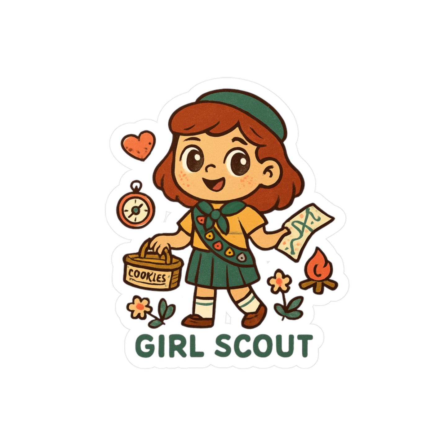 Girl Scout Kiss-Cut Vinyl Decals