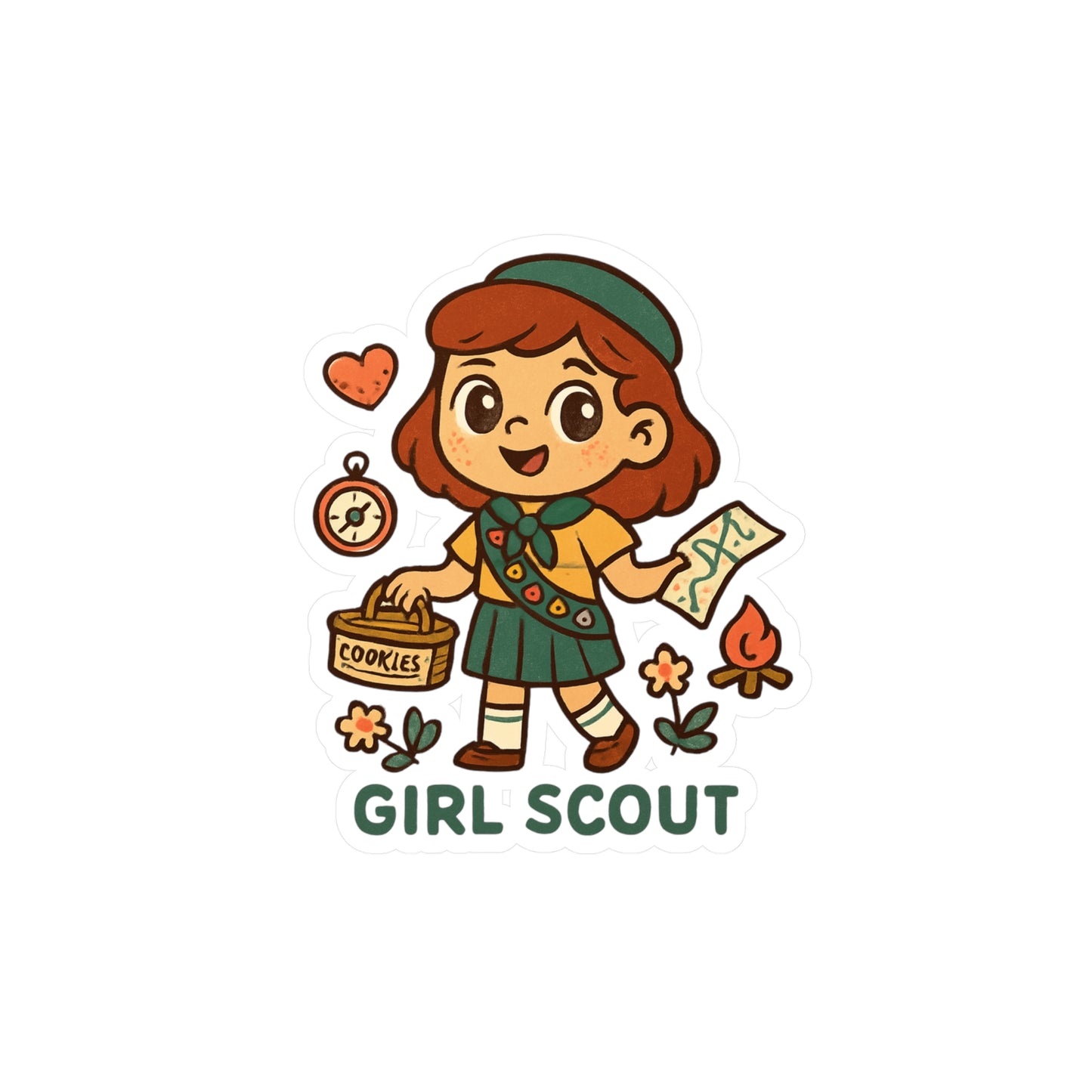 Girl Scout Kiss-Cut Vinyl Decals
