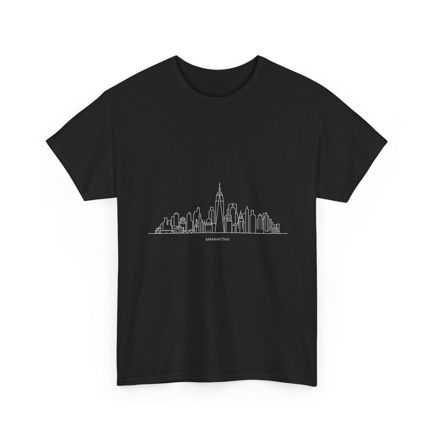 Urban Skyline Unisex Heavy Cotton Tee, City Lover Shirt, Casual Wear, Gift for Him/Her, Travel Souvenir, Everyday Comfort