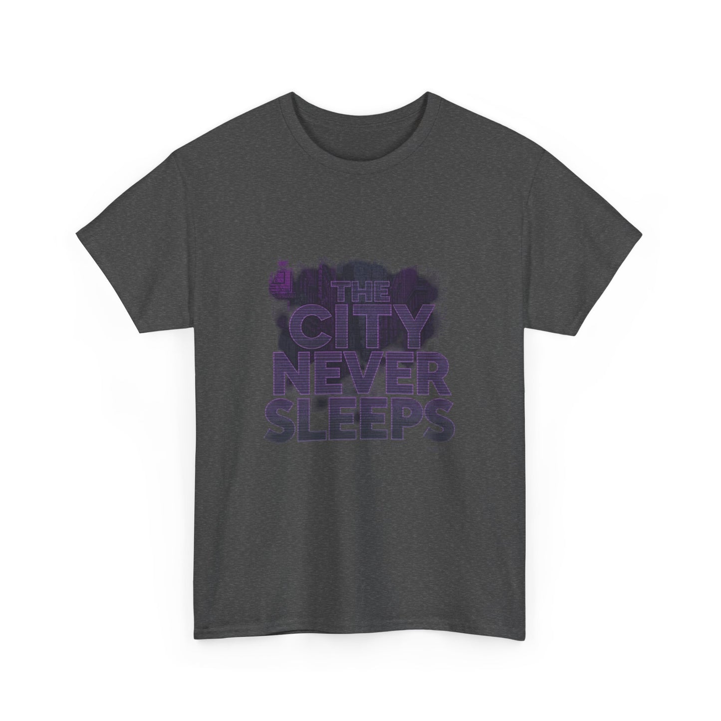 Urban Vibe Unisex Cotton Tee - The City Never Sleeps, Streetwear, Gift for City Lovers, Casual Wear, Everyday Fashion