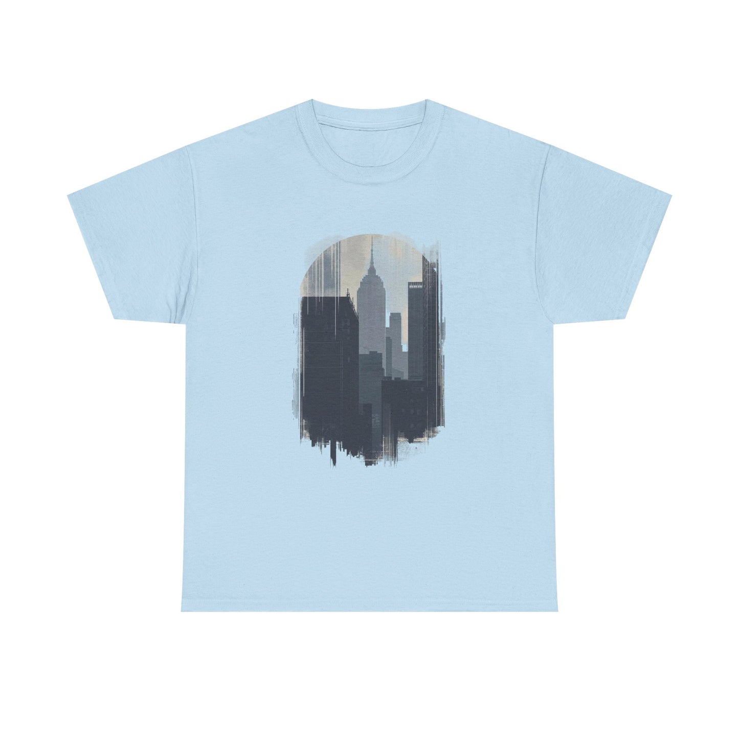 Cityscape Unisex Heavy Cotton Tee - Urban Vibes, Streetwear Style, Casual Wear, Gift for City Lovers, Graphic Tee