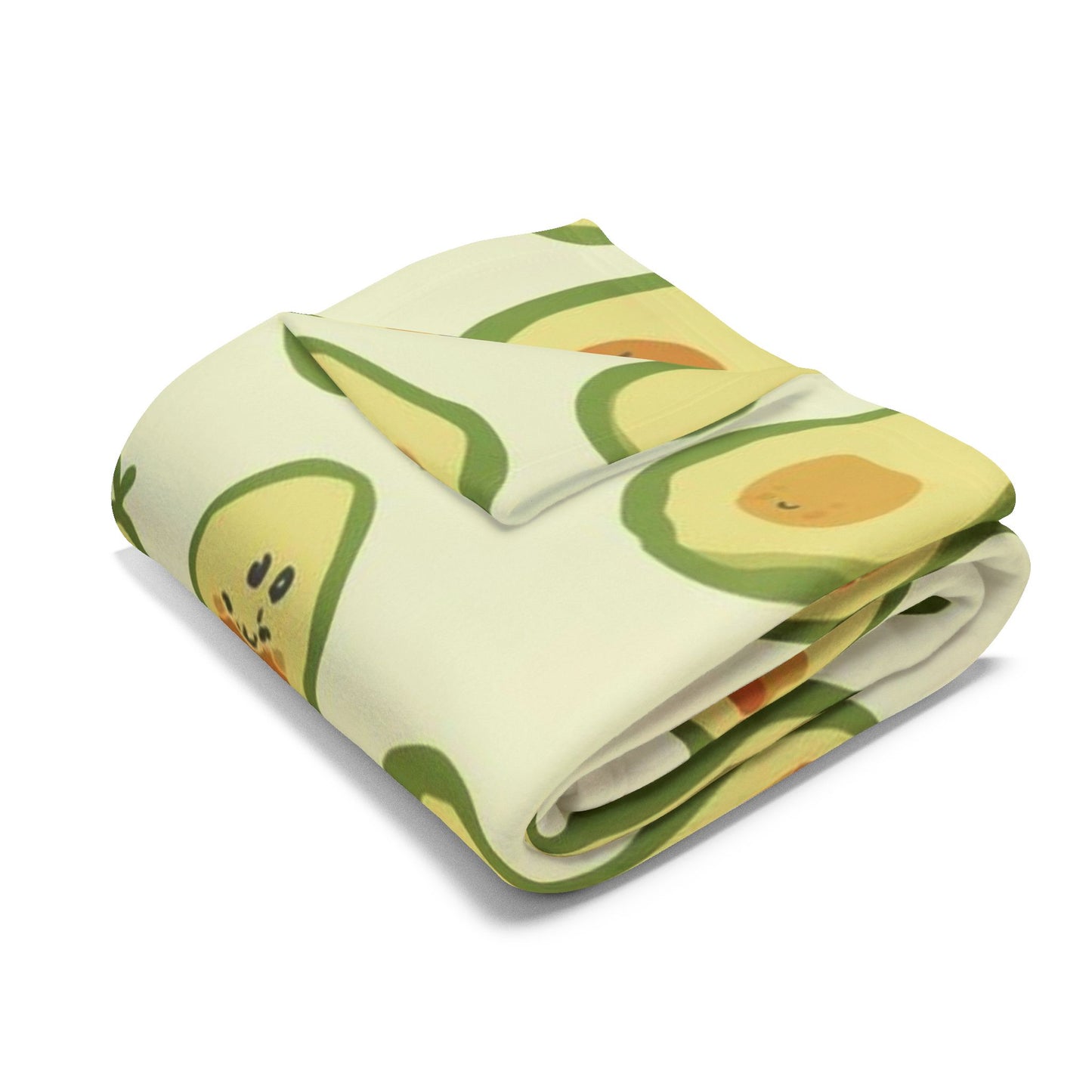 Avocado Pattern Fleece Blanket - Cozy, Cute Decor for Home, Gifts for Foodies, Nursery, Cozy Nights, Spring Celebrations