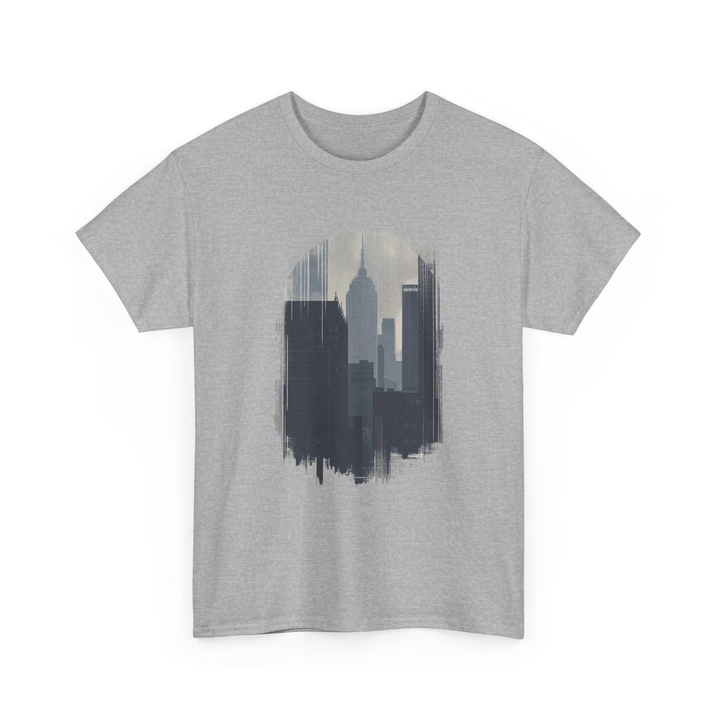 Cityscape Unisex Heavy Cotton Tee - Urban Vibes, Streetwear Style, Casual Wear, Gift for City Lovers, Graphic Tee