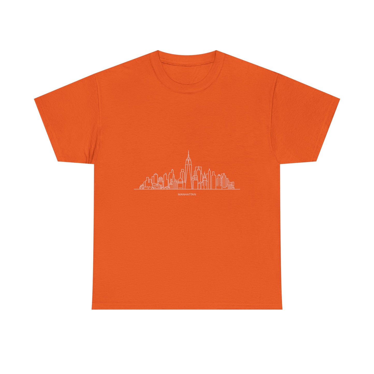 Urban Skyline Unisex Heavy Cotton Tee, City Lover Shirt, Casual Wear, Gift for Him/Her, Travel Souvenir, Everyday Comfort