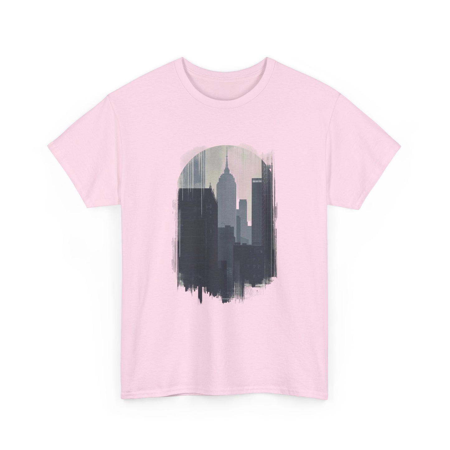 Cityscape Unisex Heavy Cotton Tee - Urban Vibes, Streetwear Style, Casual Wear, Gift for City Lovers, Graphic Tee