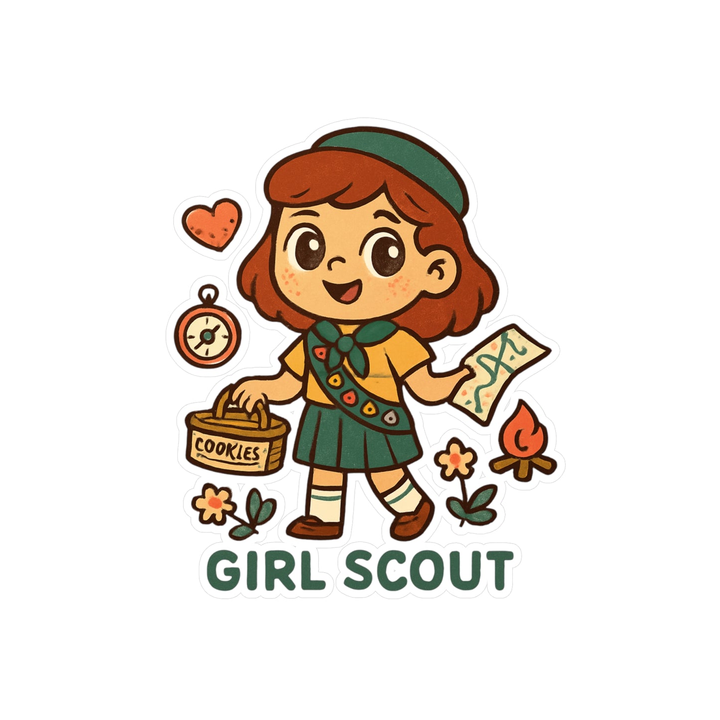 Girl Scout Kiss-Cut Vinyl Decals