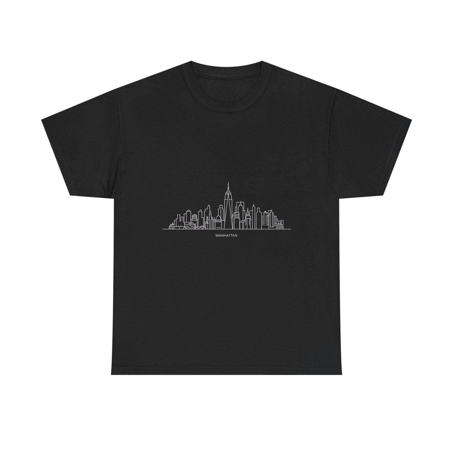 Urban Skyline Unisex Heavy Cotton Tee, City Lover Shirt, Casual Wear, Gift for Him/Her, Travel Souvenir, Everyday Comfort