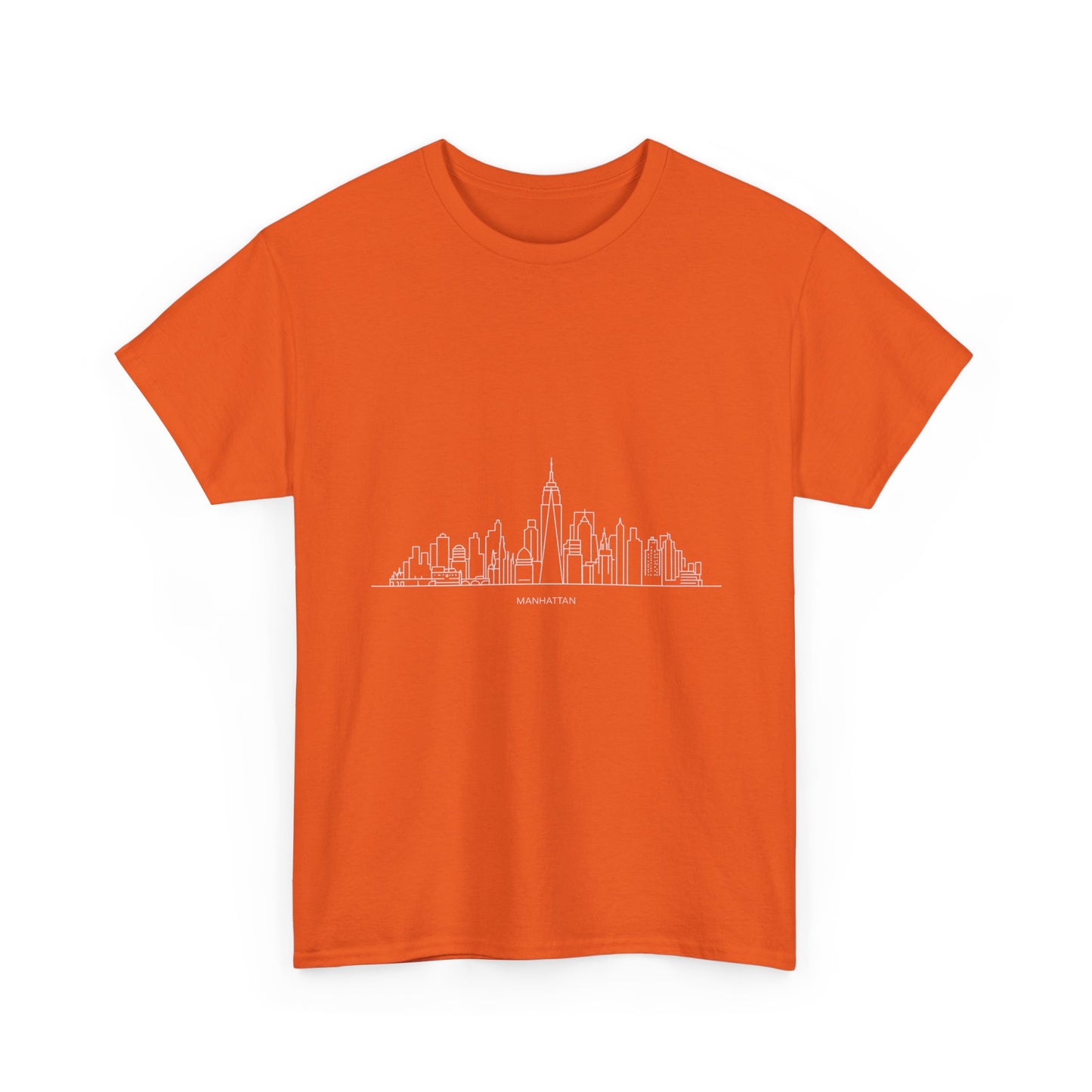 Urban Skyline Unisex Heavy Cotton Tee, City Lover Shirt, Casual Wear, Gift for Him/Her, Travel Souvenir, Everyday Comfort
