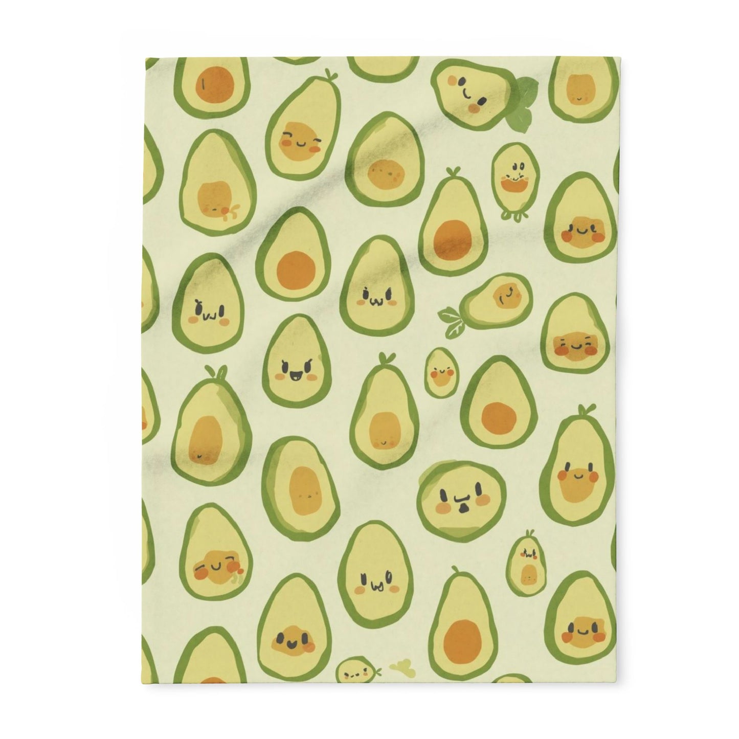 Avocado Pattern Fleece Blanket - Cozy, Cute Decor for Home, Gifts for Foodies, Nursery, Cozy Nights, Spring Celebrations