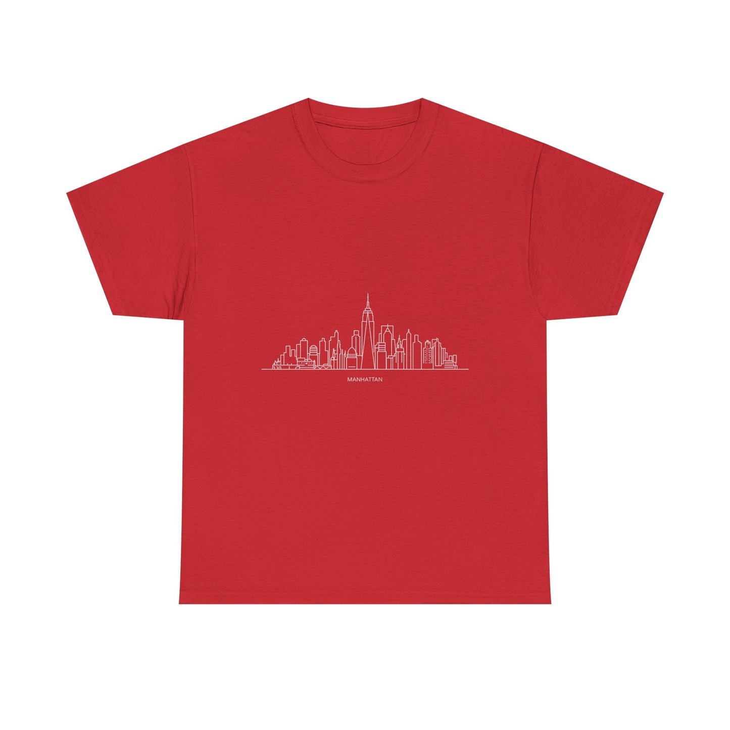 Urban Skyline Unisex Heavy Cotton Tee, City Lover Shirt, Casual Wear, Gift for Him/Her, Travel Souvenir, Everyday Comfort