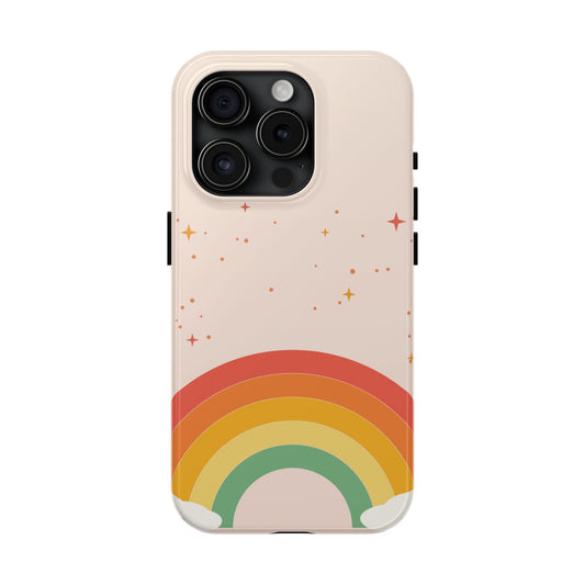 Retro Rainbow | Cute Aesthetic Tough Phone Case