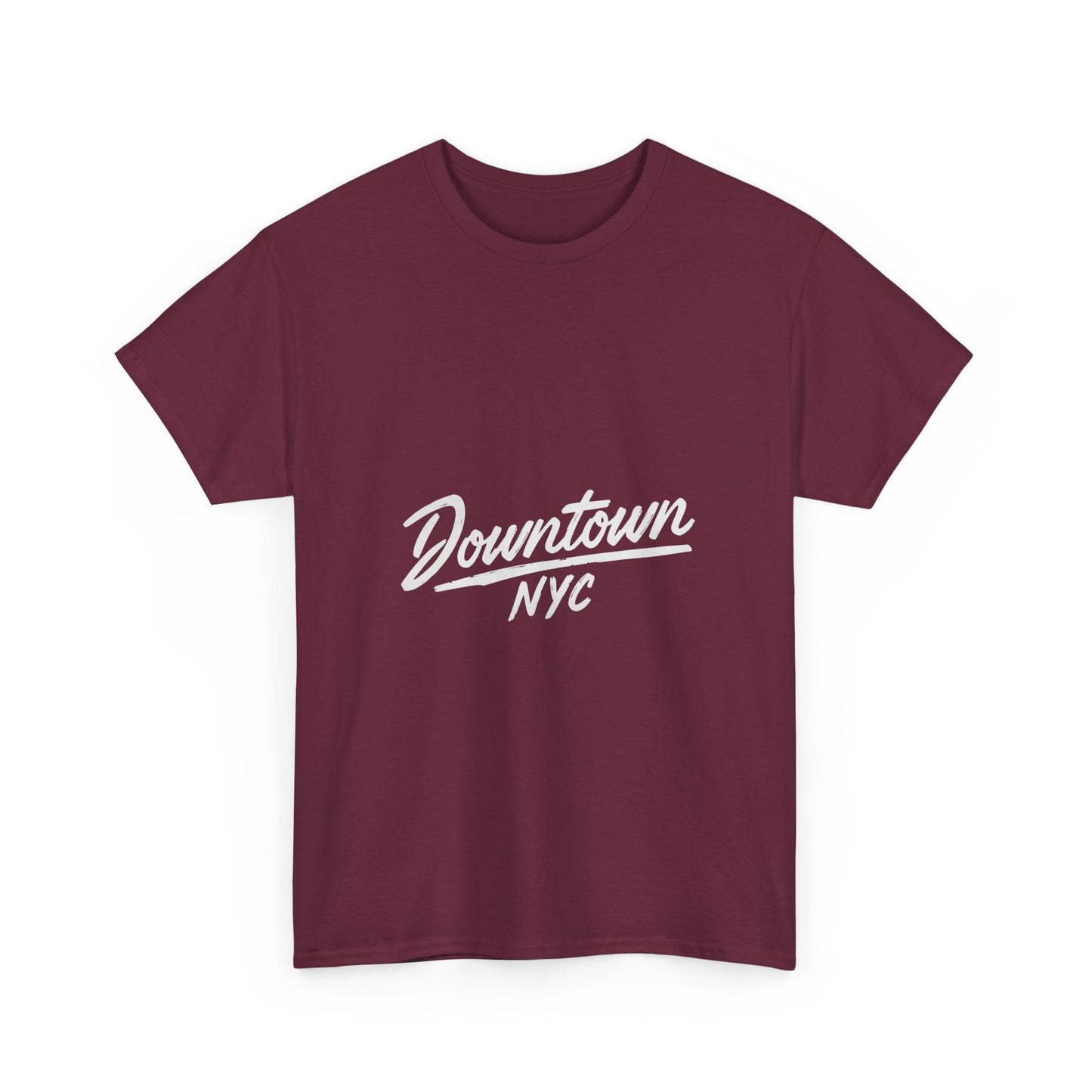 Unisex Heavy Cotton Tee - Downtown NYC Shirt, Streetwear Fashion, Casual Wear, Gift for Friends, Urban Style Tee
