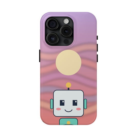 Sunset Bot | Funny AI Aesthetic Tough Phone Case