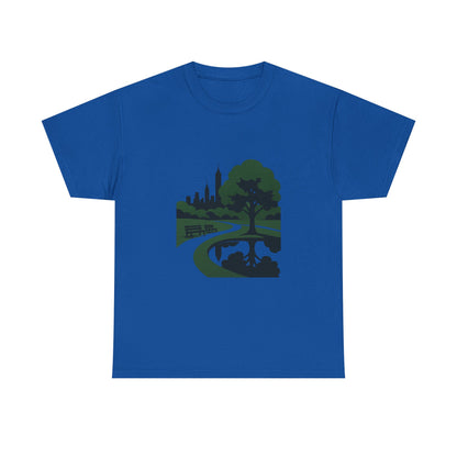 Nature-Inspired Unisex Heavy Cotton Tee - Eco-Friendly Nature T-Shirt, Casual Wear, Gifts for Nature Lovers, Outdoor Adventure