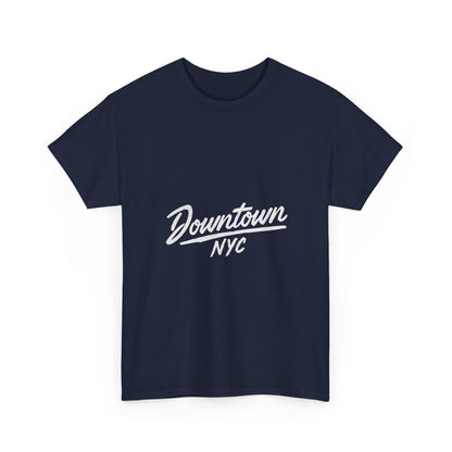 Unisex Heavy Cotton Tee - Downtown NYC Shirt, Streetwear Fashion, Casual Wear, Gift for Friends, Urban Style Tee