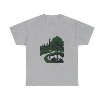 Nature-Inspired Unisex Heavy Cotton Tee - Eco-Friendly Nature T-Shirt, Casual Wear, Gifts for Nature Lovers, Outdoor Adventure