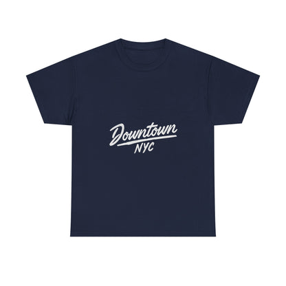 Unisex Heavy Cotton Tee - Downtown NYC Shirt, Streetwear Fashion, Casual Wear, Gift for Friends, Urban Style Tee