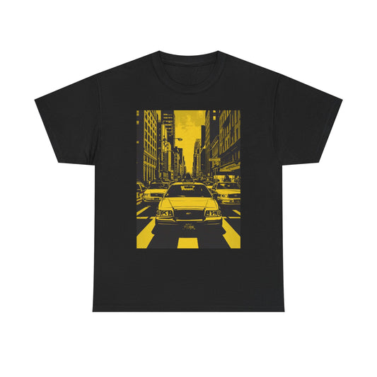 Urban Street Scene Cotton Tee, Graphic T-Shirt for City Lovers, Unisex Fashion Tee, Streetwear Style, Cool Gift Idea
