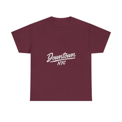 Unisex Heavy Cotton Tee - Downtown NYC Shirt, Streetwear Fashion, Casual Wear, Gift for Friends, Urban Style Tee