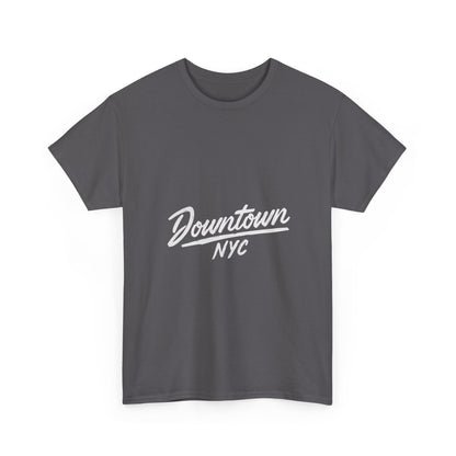 Unisex Heavy Cotton Tee - Downtown NYC Shirt, Streetwear Fashion, Casual Wear, Gift for Friends, Urban Style Tee