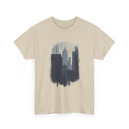 Cityscape Unisex Heavy Cotton Tee - Urban Vibes, Streetwear Style, Casual Wear, Gift for City Lovers, Graphic Tee