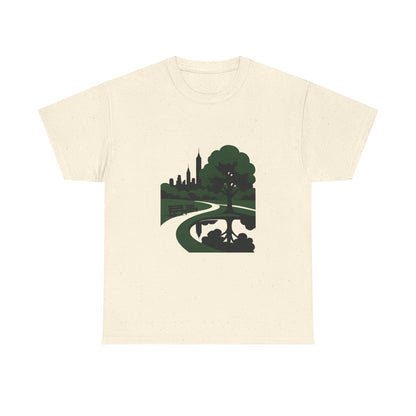 Nature-Inspired Unisex Heavy Cotton Tee - Eco-Friendly Nature T-Shirt, Casual Wear, Gifts for Nature Lovers, Outdoor Adventure