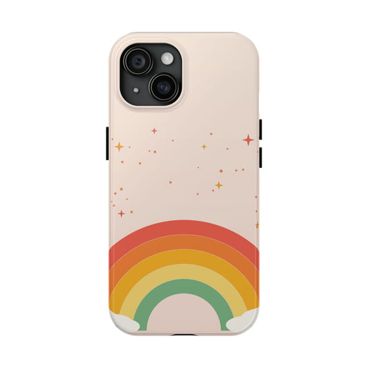 Retro Rainbow | Cute Aesthetic Tough Phone Case