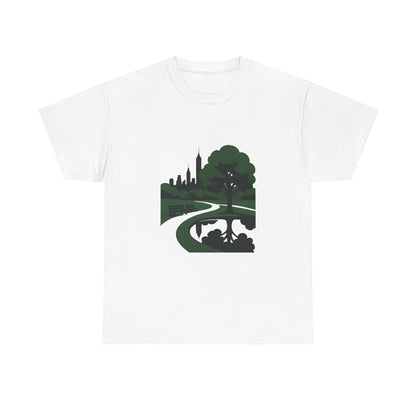 Nature-Inspired Unisex Heavy Cotton Tee - Eco-Friendly Nature T-Shirt, Casual Wear, Gifts for Nature Lovers, Outdoor Adventure