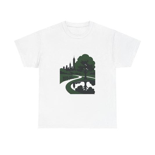 Nature-Inspired Unisex Heavy Cotton Tee - Eco-Friendly Nature T-Shirt, Casual Wear, Gifts for Nature Lovers, Outdoor Adventure