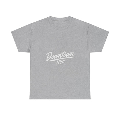 Unisex Heavy Cotton Tee - Downtown NYC Shirt, Streetwear Fashion, Casual Wear, Gift for Friends, Urban Style Tee