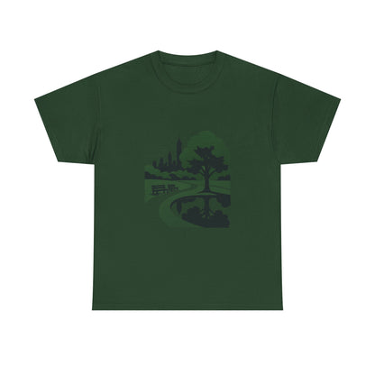 Nature-Inspired Unisex Heavy Cotton Tee - Eco-Friendly Nature T-Shirt, Casual Wear, Gifts for Nature Lovers, Outdoor Adventure