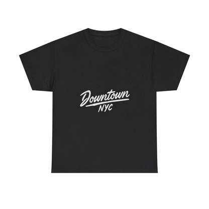 Unisex Heavy Cotton Tee - Downtown NYC Shirt, Streetwear Fashion, Casual Wear, Gift for Friends, Urban Style Tee