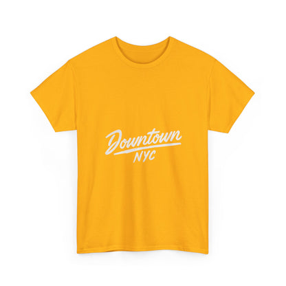Unisex Heavy Cotton Tee - Downtown NYC Shirt, Streetwear Fashion, Casual Wear, Gift for Friends, Urban Style Tee