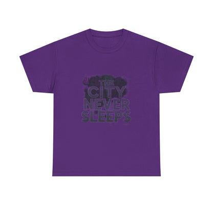 Urban Vibe Unisex Cotton Tee - The City Never Sleeps, Streetwear, Gift for City Lovers, Casual Wear, Everyday Fashion