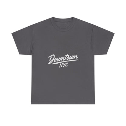 Unisex Heavy Cotton Tee - Downtown NYC Shirt, Streetwear Fashion, Casual Wear, Gift for Friends, Urban Style Tee