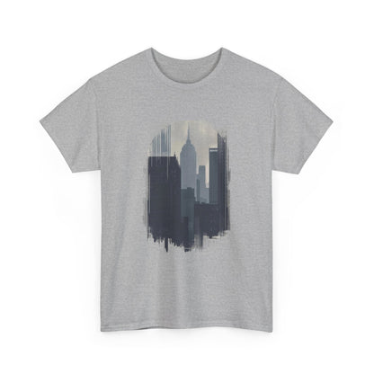 Cityscape Unisex Heavy Cotton Tee - Urban Vibes, Streetwear Style, Casual Wear, Gift for City Lovers, Graphic Tee