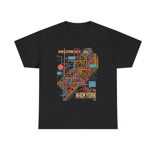 Bold New York Graphic Tee, Urban Streetwear Shirt, Cool Casual Wear, Perfect for Music Festivals, Travel, and Everyday Style