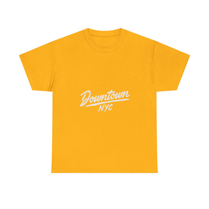 Unisex Heavy Cotton Tee - Downtown NYC Shirt, Streetwear Fashion, Casual Wear, Gift for Friends, Urban Style Tee