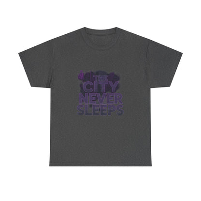 Urban Vibe Unisex Cotton Tee - The City Never Sleeps, Streetwear, Gift for City Lovers, Casual Wear, Everyday Fashion