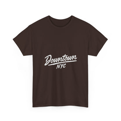 Unisex Heavy Cotton Tee - Downtown NYC Shirt, Streetwear Fashion, Casual Wear, Gift for Friends, Urban Style Tee