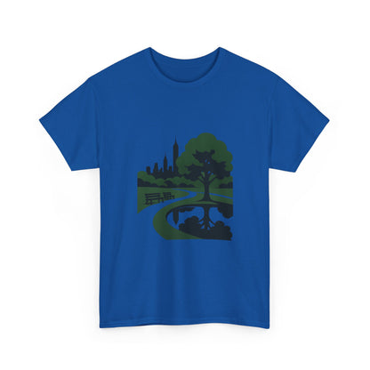 Nature-Inspired Unisex Heavy Cotton Tee - Eco-Friendly Nature T-Shirt, Casual Wear, Gifts for Nature Lovers, Outdoor Adventure