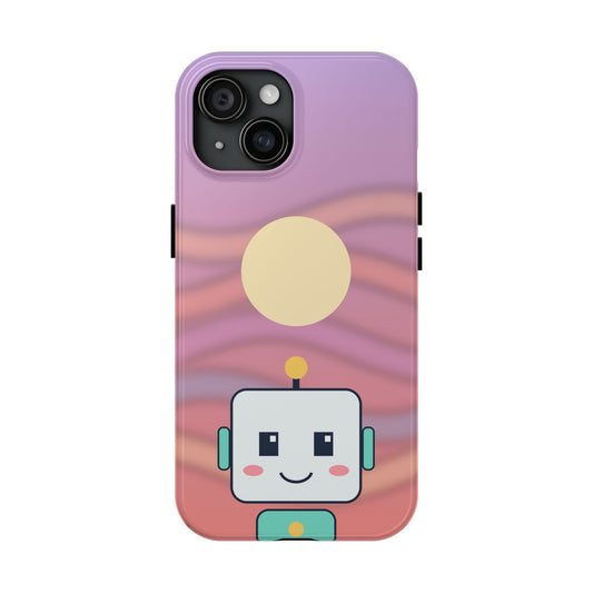 Sunset Bot | Funny AI Aesthetic Tough Phone Case