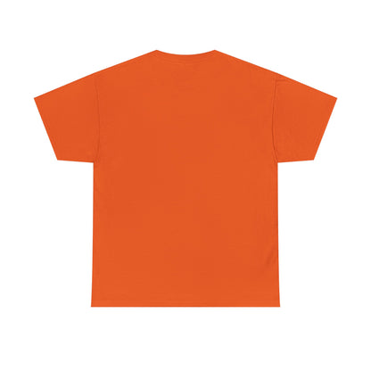 Spooky Halloween Cat Tee, Unisex Heavy Cotton Tee for Fall, Halloween Party Shirt, Pumpkin Graphic Tee, Casual Autumn Wear